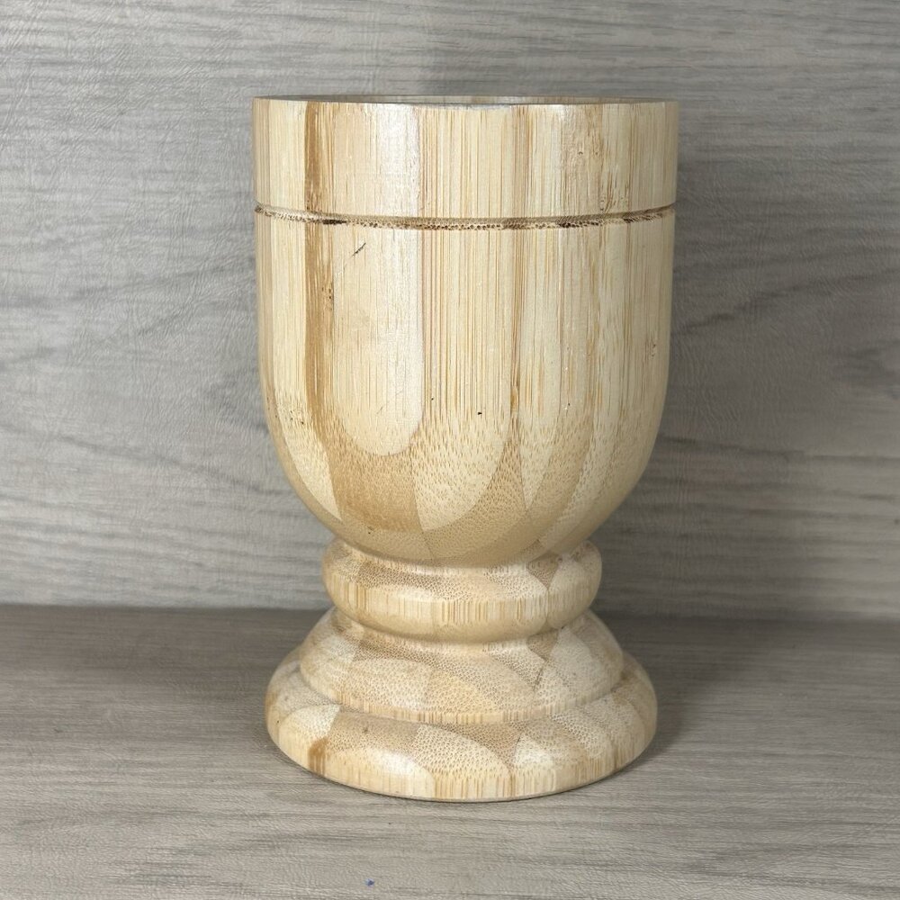 IMUSA Multipurpose Kitchen Essentials Natural Brown Bamboo Mortar